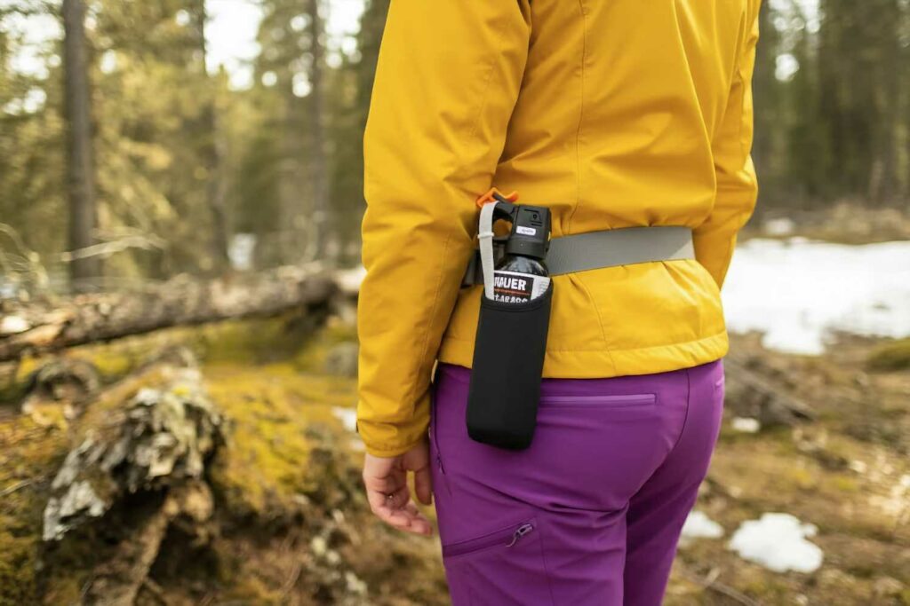 spray anti oso en cinturón
