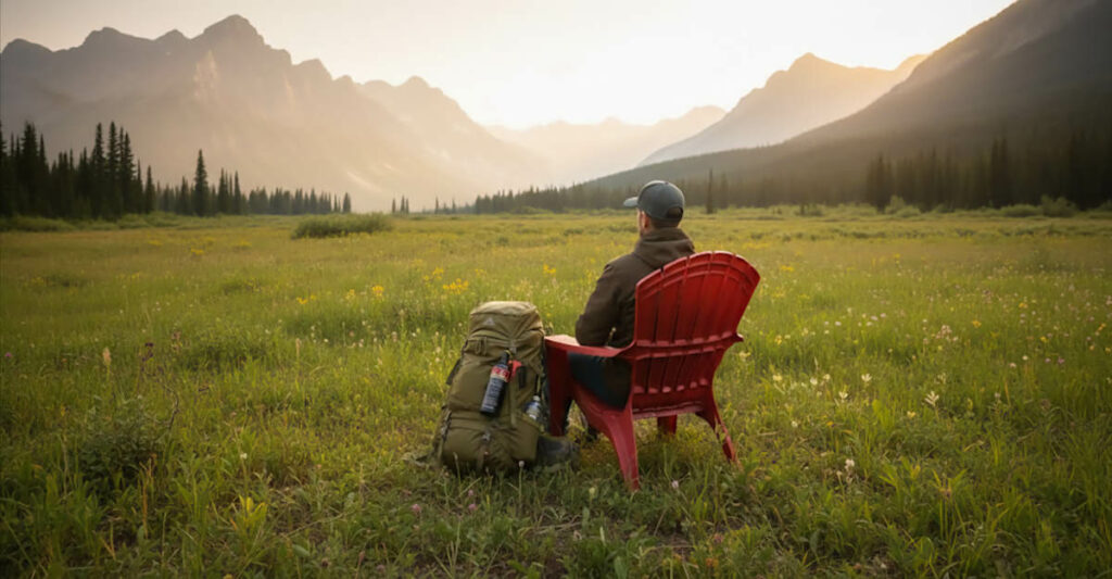 chico en silla roja de canada