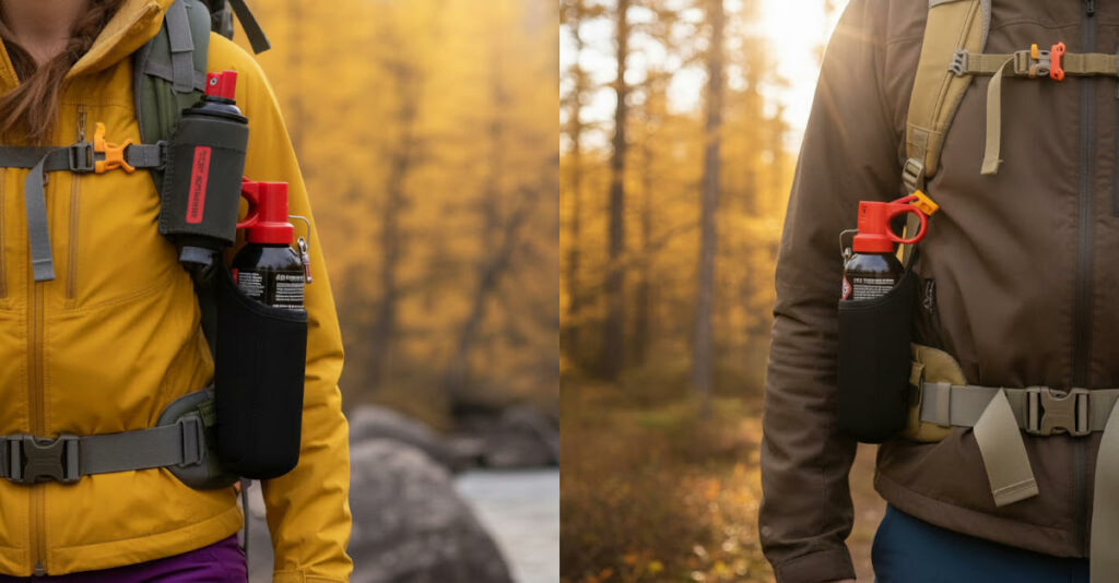 foto retrato de dos sprays anti osos